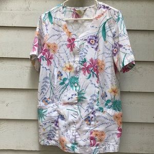 L Cherokee Scrub top